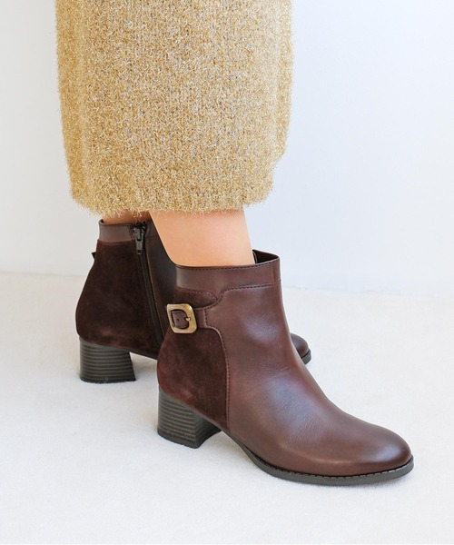 MODE KAORI（モードカオリ） ブーツ サイドバックルショートブーツ