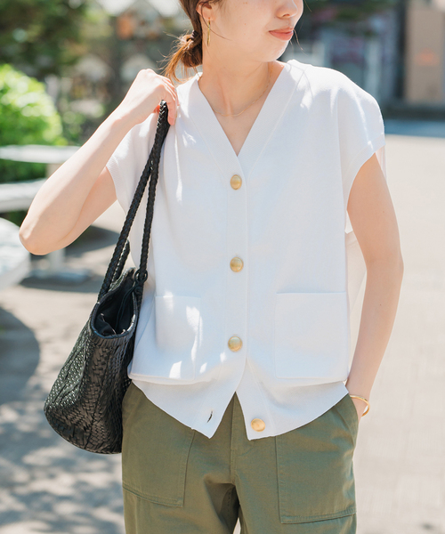 Spick＆Span ベスト ジレ 「WEB限定追加2」ウォッシャブルV