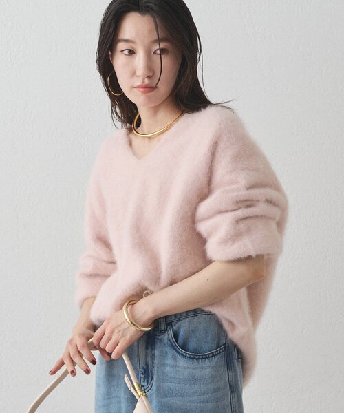 LOUNGEDRESS カシミヤVニット Loungedress ニット セーター FURカシミヤVニット レディース