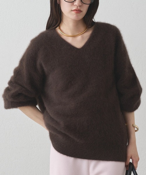 ニット FURカシミヤVニット　ラウンジドレス FURカシミヤVニット | LOUNGEDRESS(ラウンジドレス)レディース