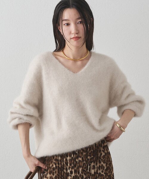LOUNGEDRESS カシミヤVニット Loungedress ニット セーター FURカシミヤVニット レディース