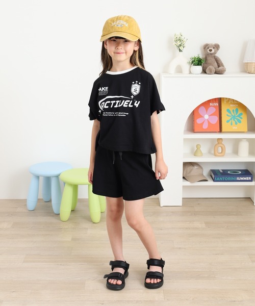未使用タグ付きメゾピアノ　セットアップ　キュロット110cm Tシャツ120cm FUNALIVE セットアップ Tシャツ＆キュロット 上下セット キッズ