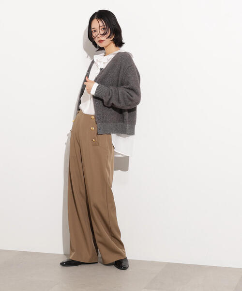 N.Natural Beauty Basic ブラウス シャツ 2wayフリルカラーブラウス