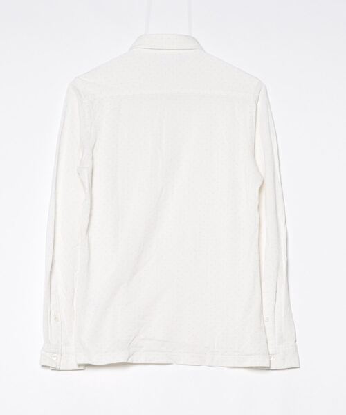 LACOSTE 「LACOSTE」 ドット柄長袖シャツ 2 ホワイト メンズ LACOSTE 「LACOSTE」 ドット柄長袖シャツ 2 ホワイト メンズ