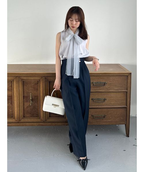 SNIDEL パンツ Sustainableハイウエストワイドパンツ レディース