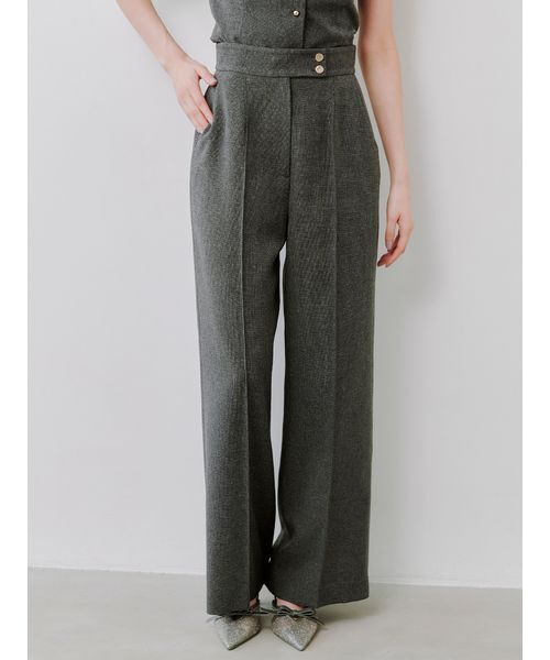 SNIDEL sustainableハイウエストワイドパンツ Sustainableハイウエストワイドパンツ(ロングパンツ)｜パンツ