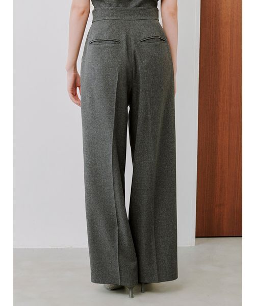 SNIDEL パンツ Sustainableハイウエストワイドパンツ レディース