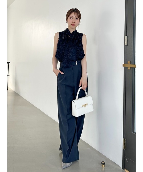 SNIDEL パンツ Sustainableハイウエストワイドパンツ レディース