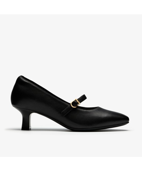 【極美品】MANA 深履きパンプス 黒本革×スネーク柄 ロングセラーデザイン37 Clarks（クラークス） パンプス 歩きやすい Kyla50 MJ / カイラ 50 MJ