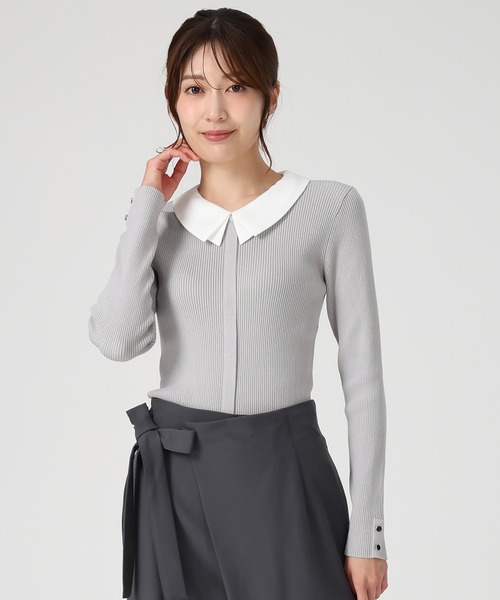 ミッシュマッシュ毛ふわふわVネックニット冬パールバー秋レディースMサイズベージュ MISCH MASCH - ミッシュマッシュ毛ふわふわVネックニット冬パールバー