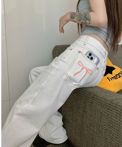 FREE STYLISTS ワイドパンツ ジーンズ デニム デニムパンツ YUGA_YGMC