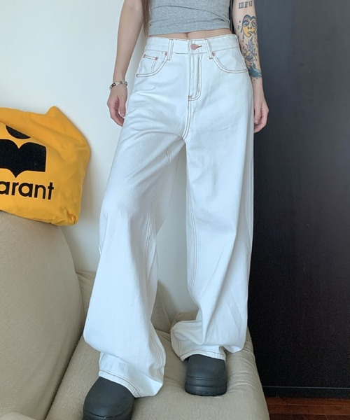 FREE STYLISTS ワイドパンツ ジーンズ デニム デニムパンツ YUGA_YGMC