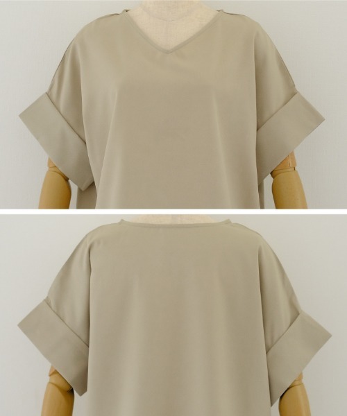 「aquagarage」 半袖ブラウス L ブラック レディース_画像3