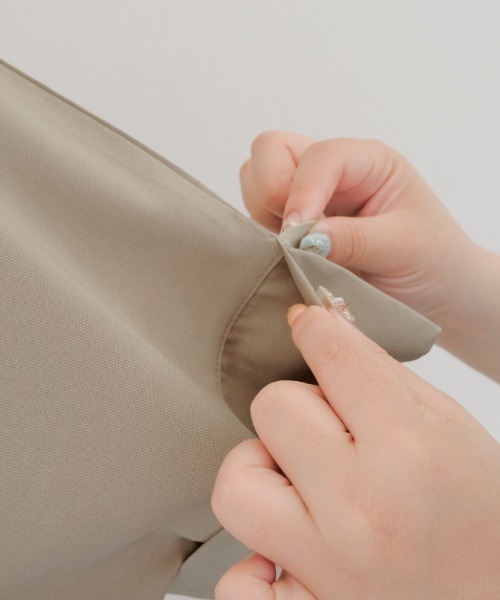 「aquagarage」 半袖ブラウス L ブラック レディース_画像5