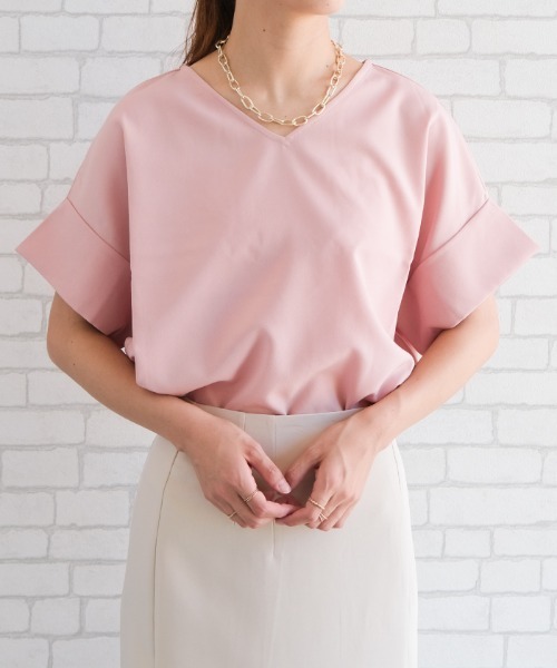 「aquagarage」 半袖ブラウス L ブラック レディース_画像9