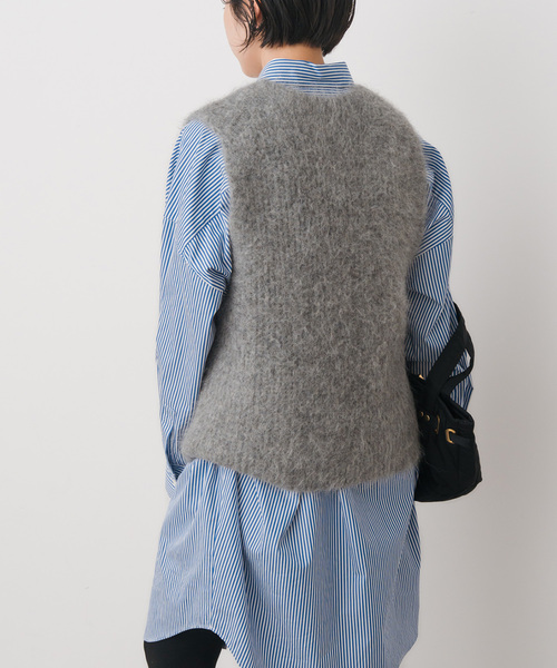 Spick＆Span（スピック アンド スパン） ベスト ジレ アルパカ混ニット