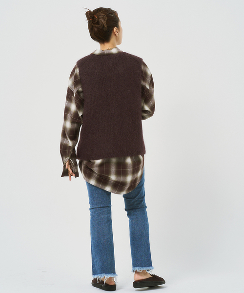 Spick＆Span（スピック アンド スパン） ベスト ジレ アルパカ混ニット