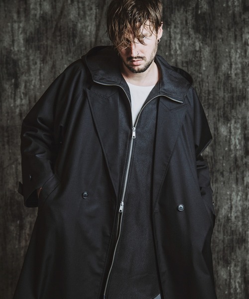 めー♪　９０　合皮ロング　その2 NO ID.（ノーアイディー） トレンチコート コート 「NO ID.」Double