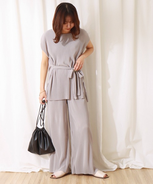 「libelle more」 セットアップ L モカ レディース_画像6
