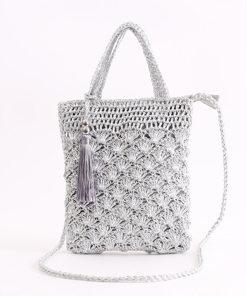 「COOCO」 かごバッグ 9 ゴールド レディース_画像8