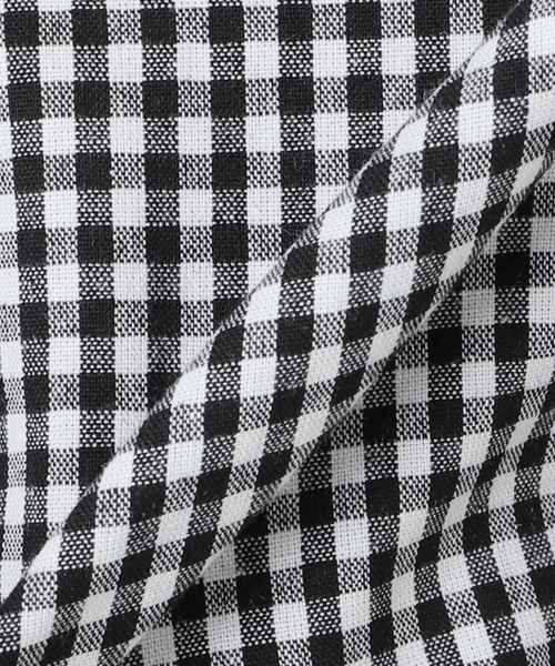 ブラウス シャツ PROVOKE/プロヴォーク ギンガムボウタイシャツ PV