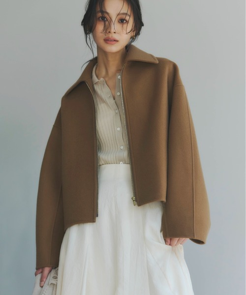 anuans（アニュアンス） ブルゾン アウター リバーウールショート