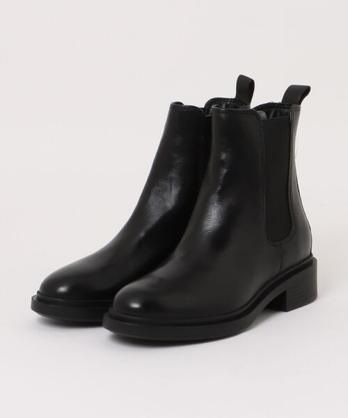 美品！ブラック サイドゴアショートブーツ ブーツ 「KLONDIKE」KD革サイドゴアショートブーツ レディース