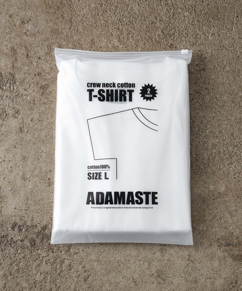 「ADAMASTE」 半袖Tシャツ LARGE ブラック メンズ_画像2