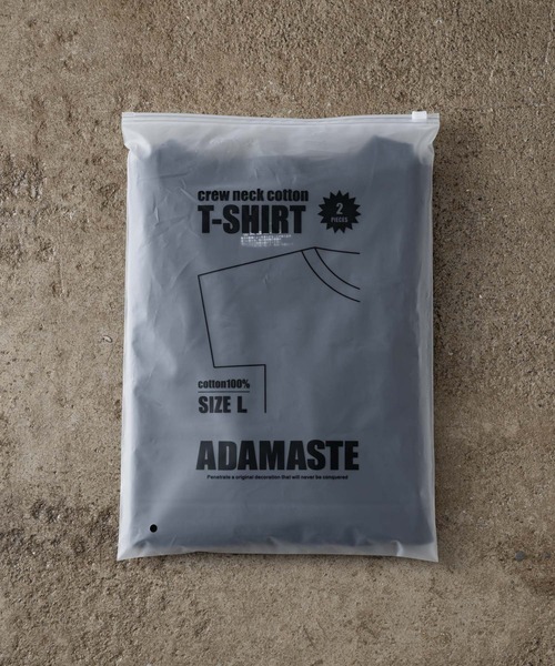 「ADAMASTE」 半袖Tシャツ LARGE ブラック メンズ_画像3