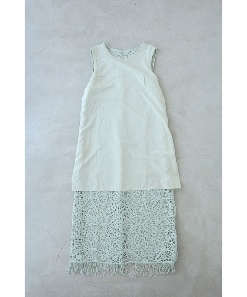 「CAWAII」 ノースリーブワンピース FREE グリーン レディース_画像7