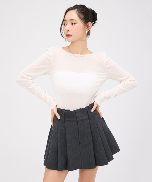 EIMY ISTOIRE（エイミーイストワール） スカート ボックスプリーツミニ