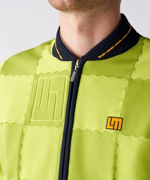 ブルゾン アウター 「Loudmouth/ラウドマウス」手書き風ニットブルゾン