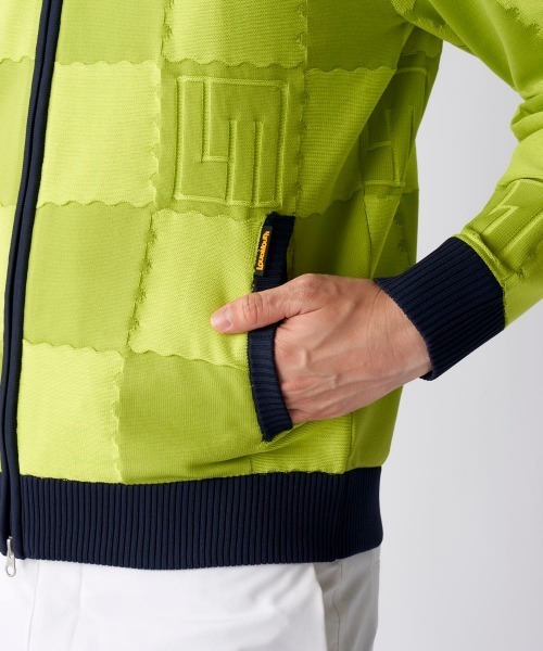 ブルゾン アウター 「Loudmouth/ラウドマウス」手書き風ニットブルゾン