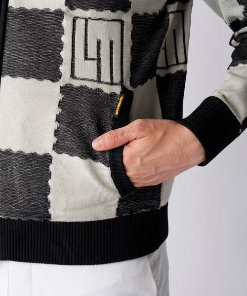 ブルゾン アウター 「Loudmouth/ラウドマウス」手書き風ニットブルゾン