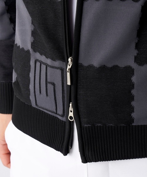 ブルゾン アウター 「Loudmouth/ラウドマウス」手書き風ニットブルゾン