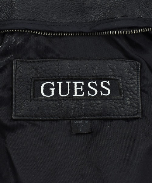 GUESS（ゲス） 革ジャン ライダース 「USED」GUESS カーコート レザー