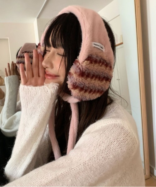 耳当て イヤーマフ ボーダーイヤーマフ レディース : ZOZOTOWN Yahoo