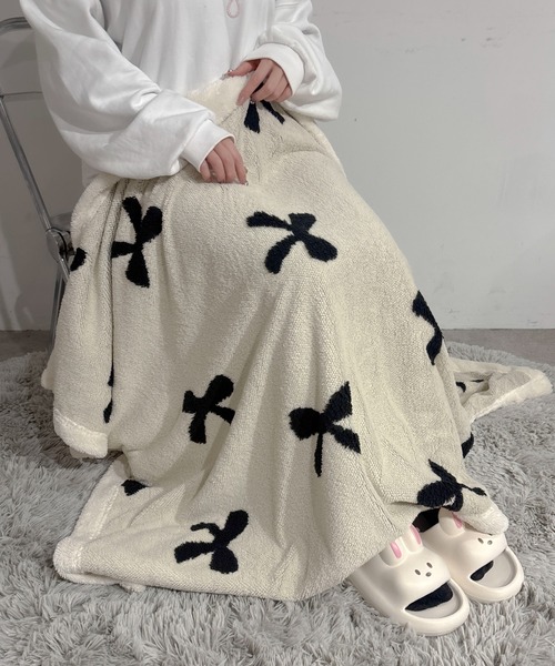 pyornim（ピョルニム） ブランケット 「100cm×150cm」モノトーン総柄