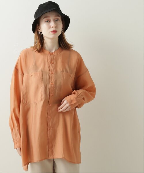 「DOUBLE NAME」 長袖ブラウス FREE キナリ レディース_画像4