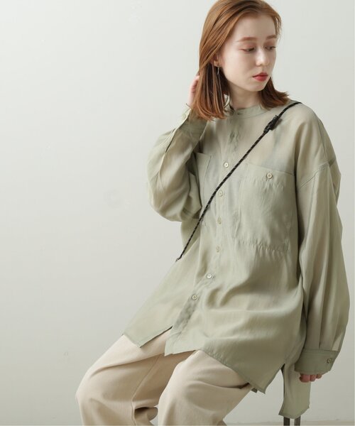 「DOUBLE NAME」 長袖ブラウス FREE キナリ レディース_画像7