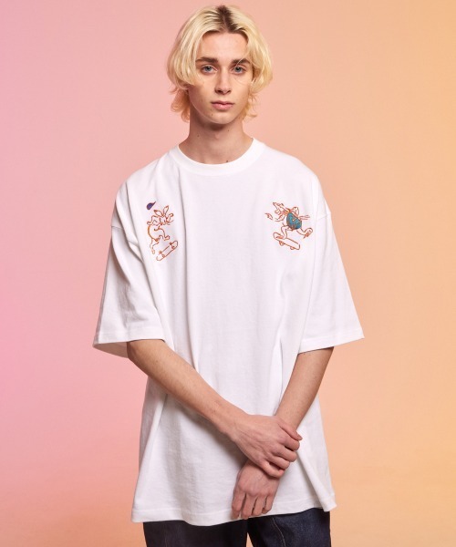 「rehacer」 半袖Tシャツ MEDIUM ベージュ メンズ_画像5