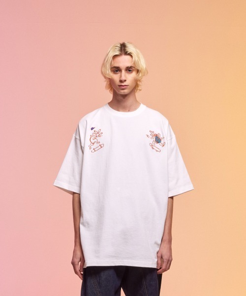 「rehacer」 半袖Tシャツ MEDIUM ベージュ メンズ_画像8