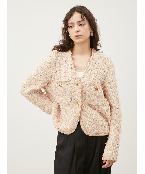 Mila Owen（ミラオーウェン） ツイードジャケット 0 グレー レディース