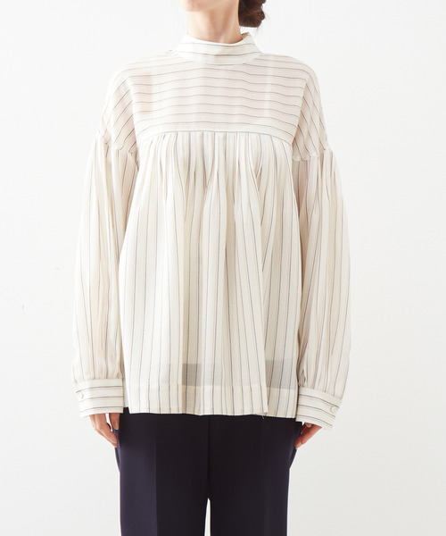 「martinique」 長袖ブラウス FREE ベージュ レディース_画像9