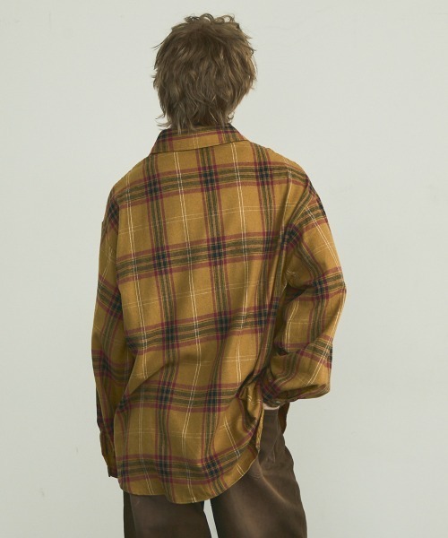 「Shoowtime」 長袖シャツ X-LARGE イエロー メンズ_画像9