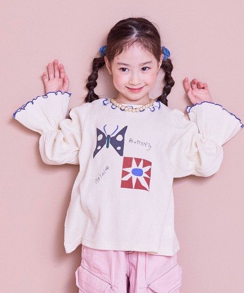 MARKEY'S（マーキーズ） tシャツ スモッキングスリーブワッフル