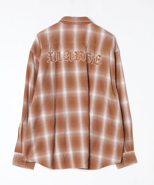 「XLARGE」 長袖ネルシャツ X-LARGE ブラウン メンズ_画像2