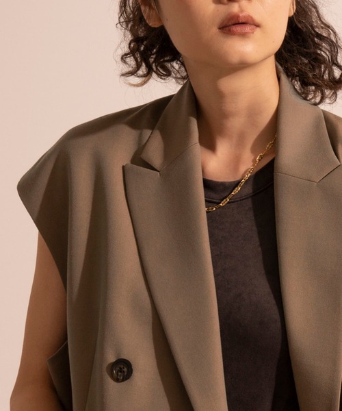 「MAISON SPECIAL」 テーラードジャケット FREE ブラック レディース_画像2