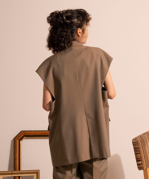 「MAISON SPECIAL」 テーラードジャケット FREE ブラック レディース_画像3