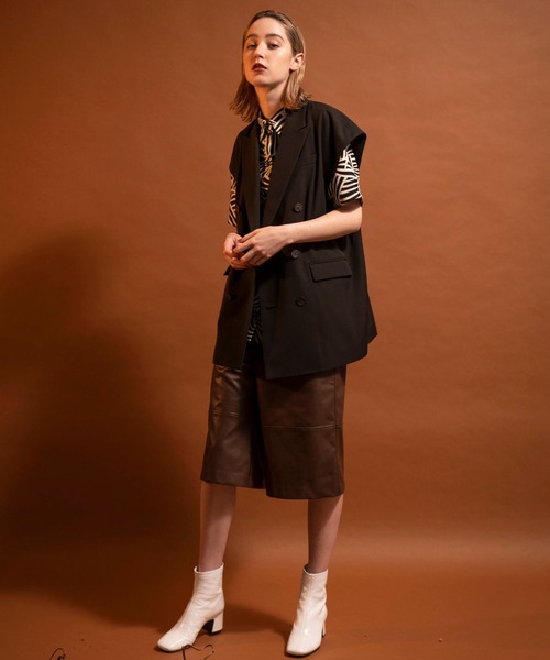 「MAISON SPECIAL」 テーラードジャケット FREE ブラック レディース_画像5